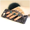 ONEPLANT Glitter Luxury Diamond Gem Bracelet Chain Tassel Fox Fur Ball Case Cover For iPhone 5S 6 6S 7 8 Plus X XR XS Max Case ► Photo 2/6