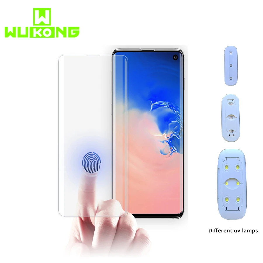 

UV Glue Screen Protector For Samsung S10 Plus S10e Full Glue Liquid Tempered Glass with UV Light For Samsung Note 9 S8 S9 Plus