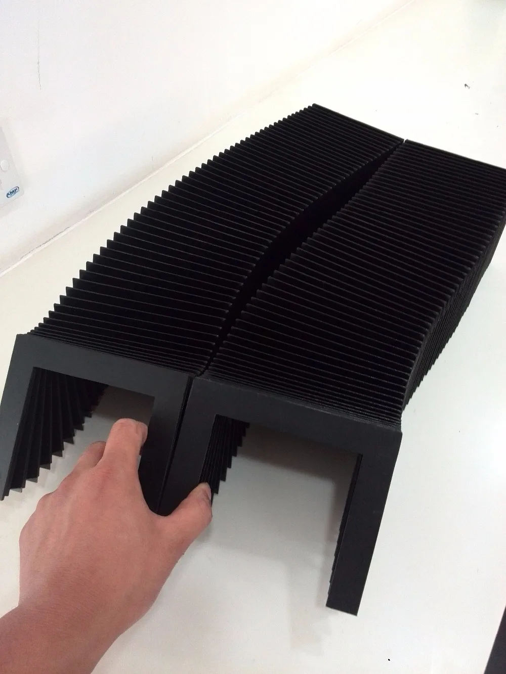 

Corrugation Protection bellows cover, Inside: width100mm x height15mm,stretch 450mm