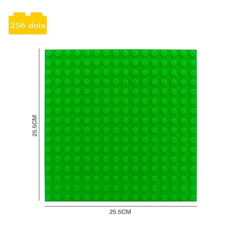 Блоки большого размера, базовая пластина 16*16 точек, 25,5*25,5 см, кирпичная твердая пластина, игрушки, совместимые игрушки для детей, для детей, сделай сам, большие