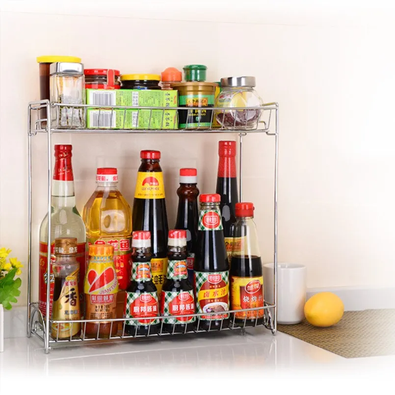 NAIYUE Seasoning Rack Metal Kitchen Racks Multi function Storage Rack