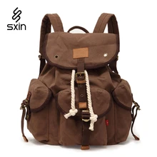 Vintage Canvas Men Backpack Bags School Satchel for Men Bag Casual Brand Unisex Laptop Travel Bag Women Casual Backpack Bag 9012