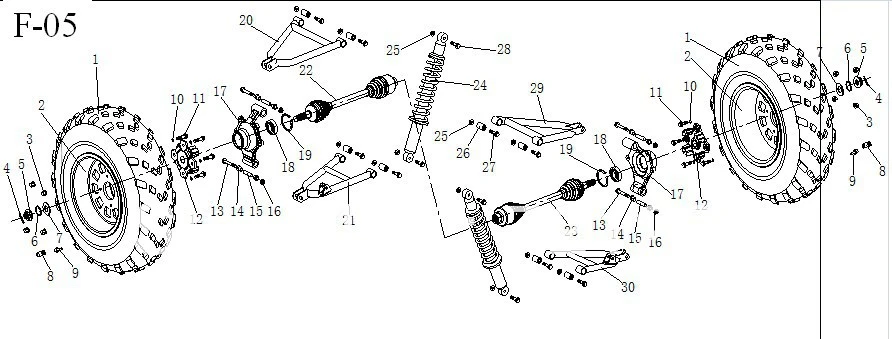 650cc atv buggy spare parts / XT650cc 