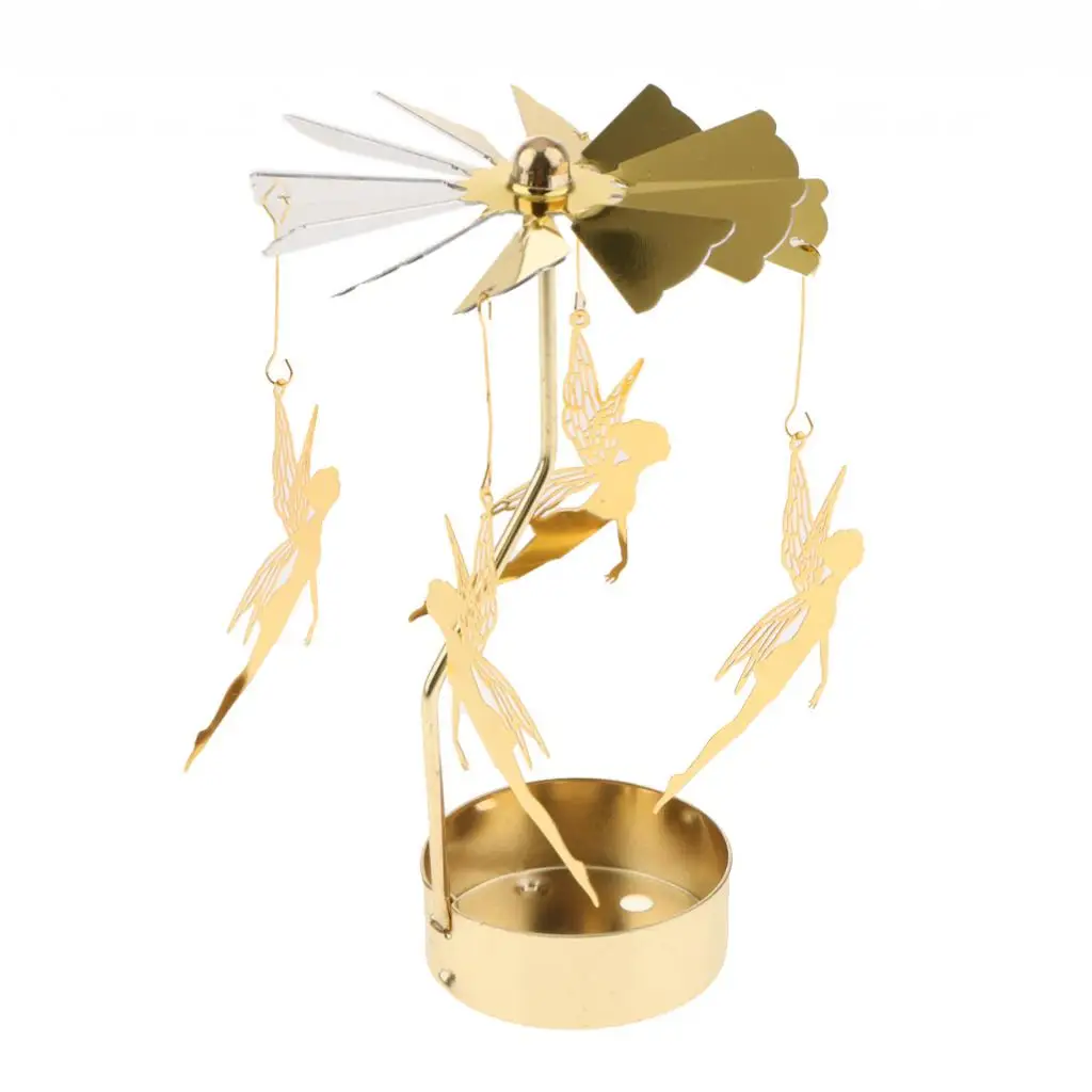 Novelty Golden Plated Tea light Candle Holder 13cm Home Wedding Table Decor Glow in Dark 5inch