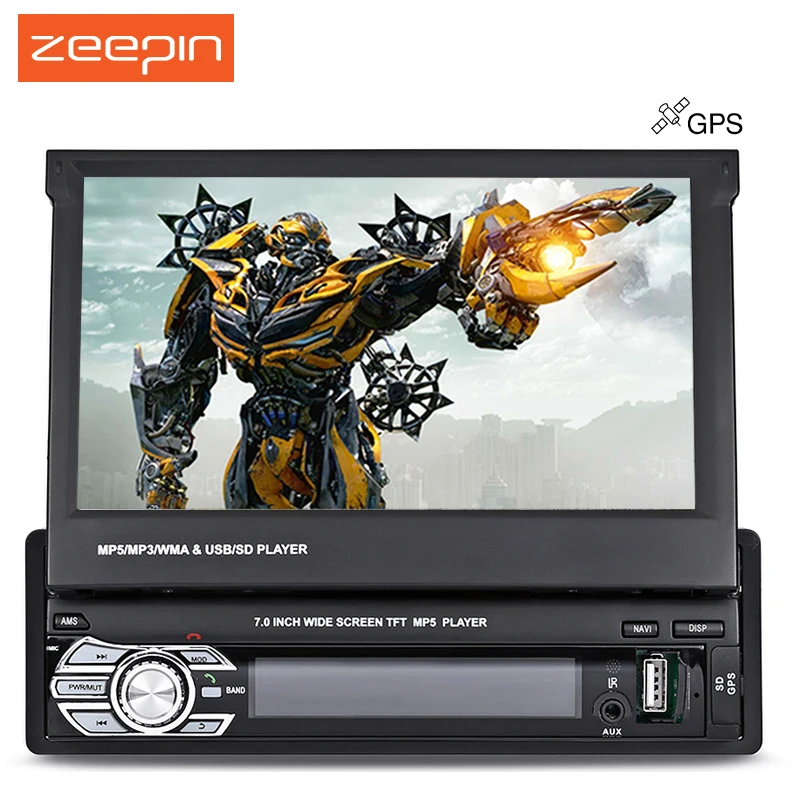 

Zeepin 9601G Car Multimedia Player 7.0 Inch Touch Screen MP5 Player GPS Navigation Steering-Wheel Control Reversing FM Radio