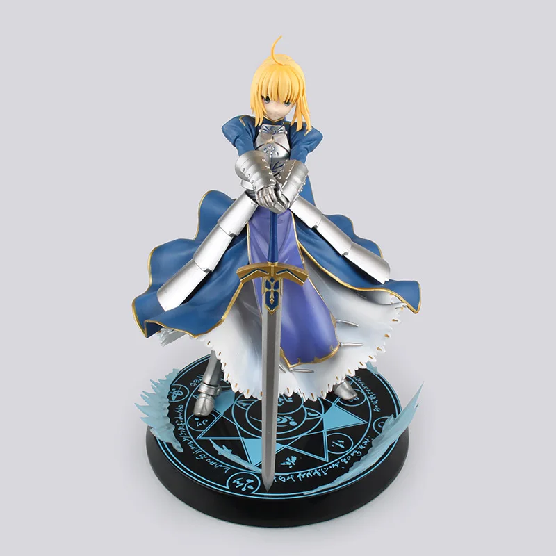 

1 Pcs Japanses Anime Fate Stay Night UBW Saber Knight PVC Action Figure Model Doll 23 CM Collection Boy Toy Birthday Gifts Girls