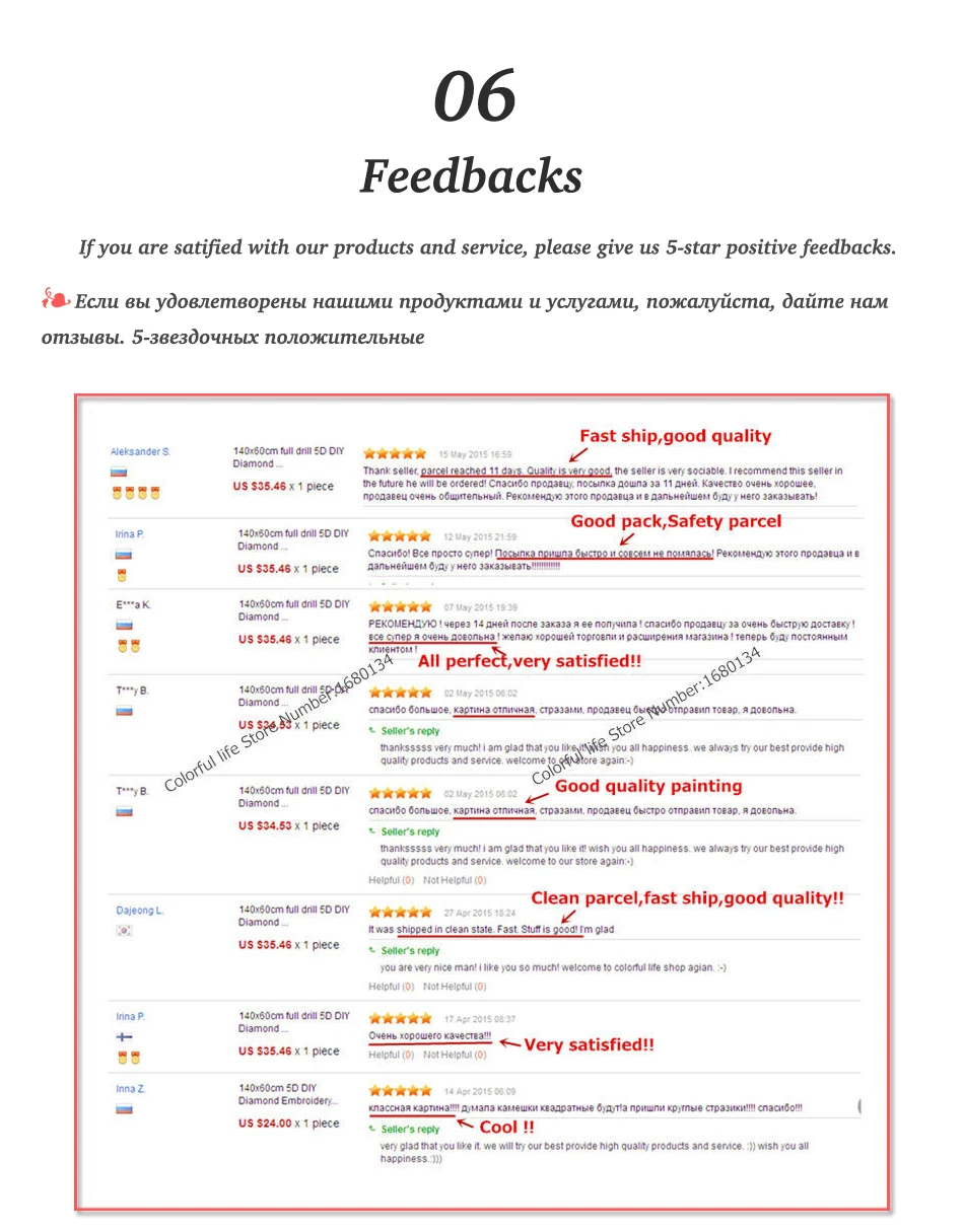 7 diamond embroidery feedback