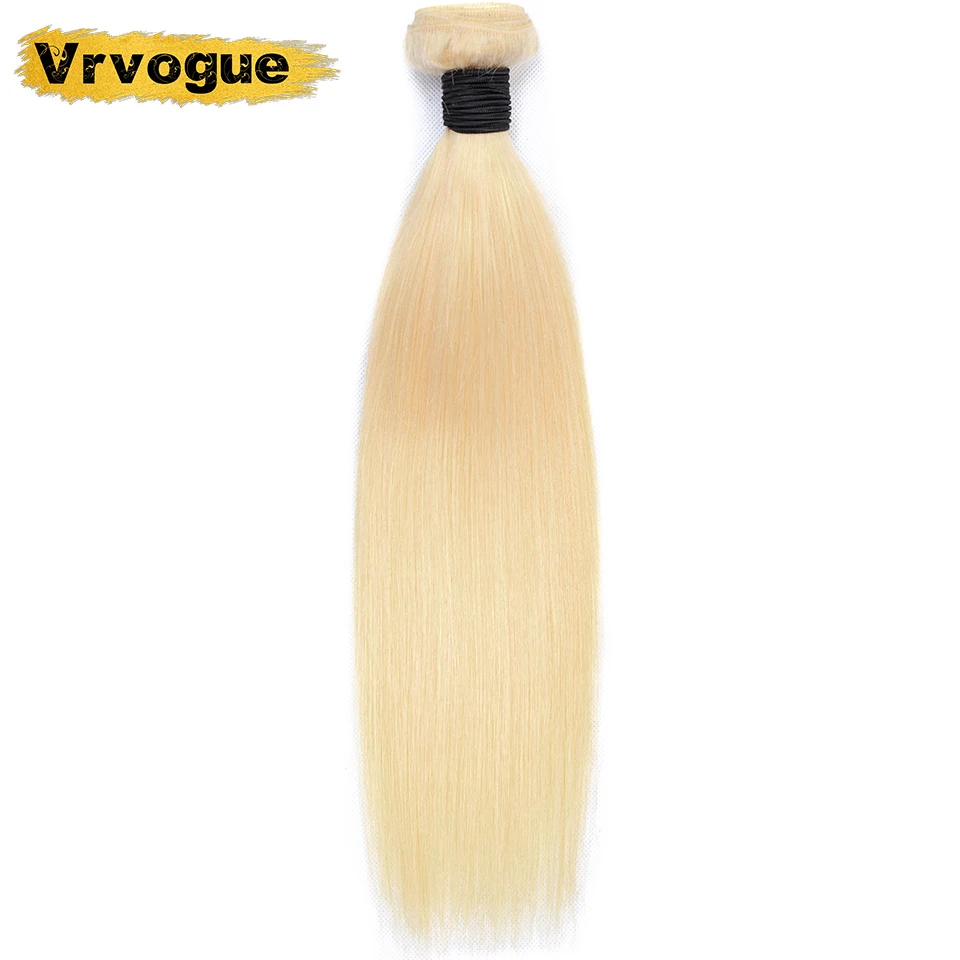 Vrvogue 613 пучки светлых волос прямые волосы переплетения перуанские прямые волосы для наращивания 100% парики из натуральных волос 26 28 30 дюймов