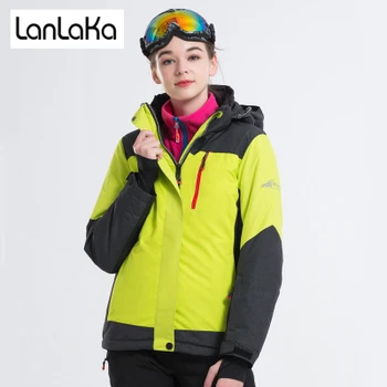 

LANLAKA New Brand Women Ski Jacket High Quality Winter Jacket Arrival Women Ski Suit Warm Skiing Snow Coat Ski jackets Female