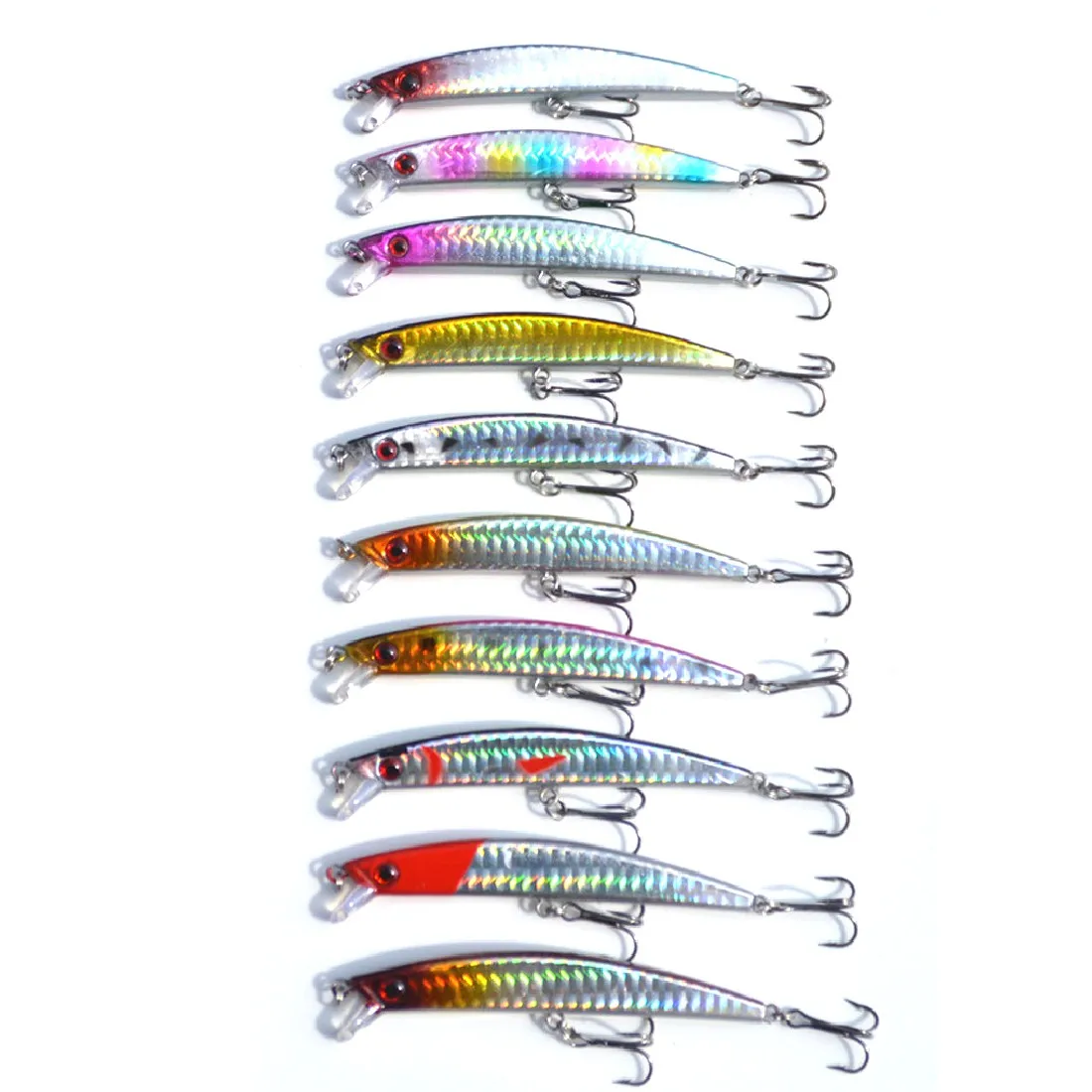 

New Random Color Entertainment Hooks Tackle 1Pc Simulation Fish Fishing Lures Tackle Hook 9cm/7.6g Free Shipping