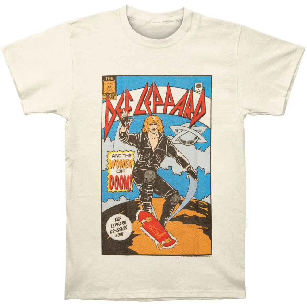 

Funny Men t shirt Women novelty tshirt Def Leppard Comic Slim Fit T-Shirt