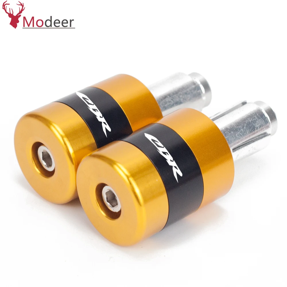 CBR LOGO Motorcycle handle bar ends handlebar grips 7822mm hand cap For HONDA cbr 600 rrf4if4 1000rr cbr1000rr CBR600RR (11)