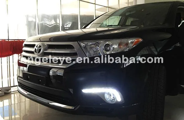 Для TOYOTA Highlander 12 светодиодов DRL Дневной ходовой светильник 2012-2013 год YDC