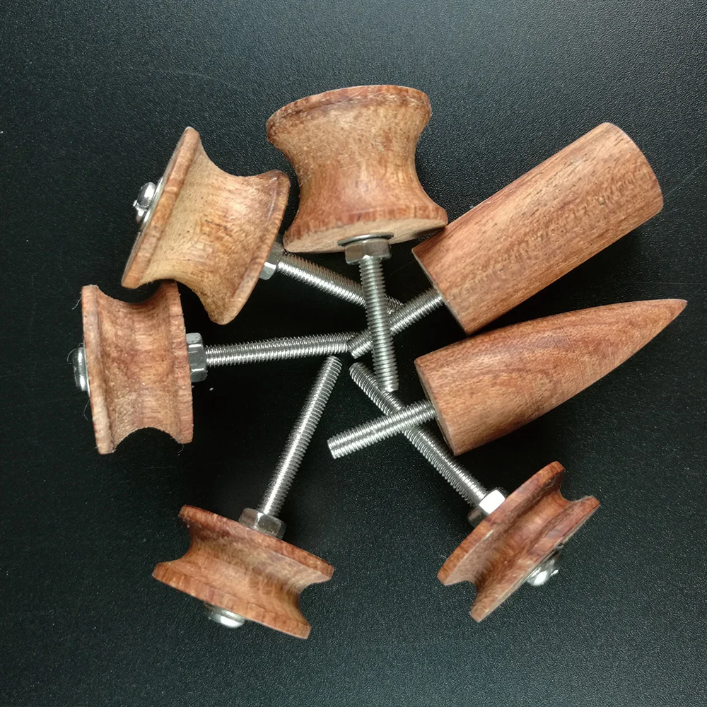 Buy 7Pcs Leathercraft Tools Leather Burnisher Wood