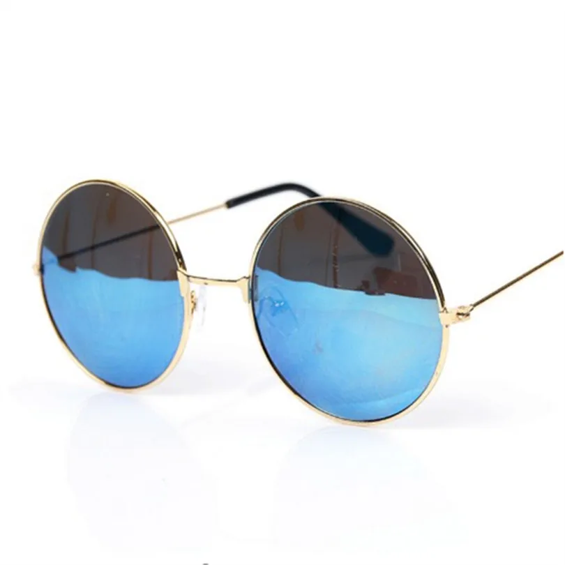 Mirrored Retro Round Sunglasses Men Women Brand Designer Female Male Sun Glasses Men's Women's Vintage Glasses