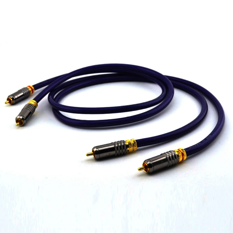 VDH MC серебристый IT 65G аудио соединительный кабель с разъемами RCA|audio interconnect