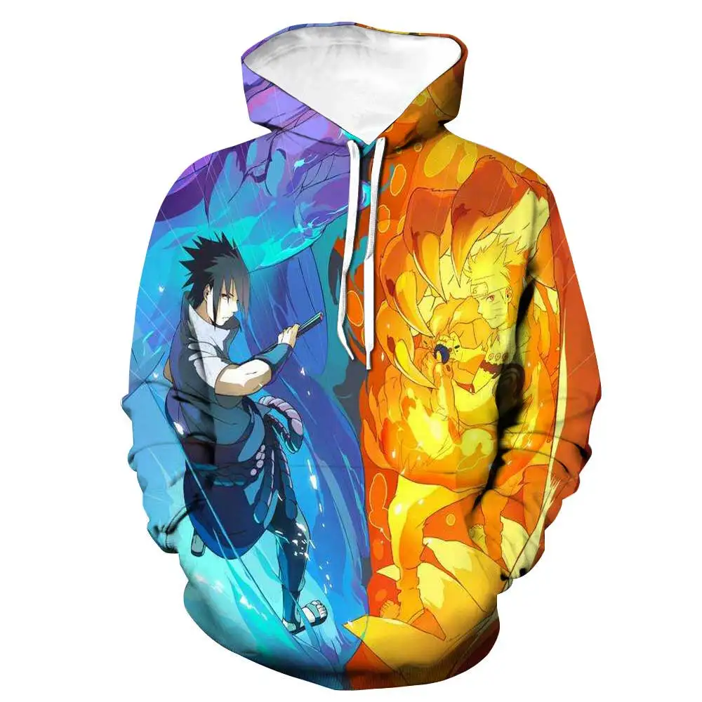 

NARUTO Costume Umino Iruka/Uzumaki Naruto Sweatshirts Cosplay Autumn Men European American 3D Printing Jacket Hooded