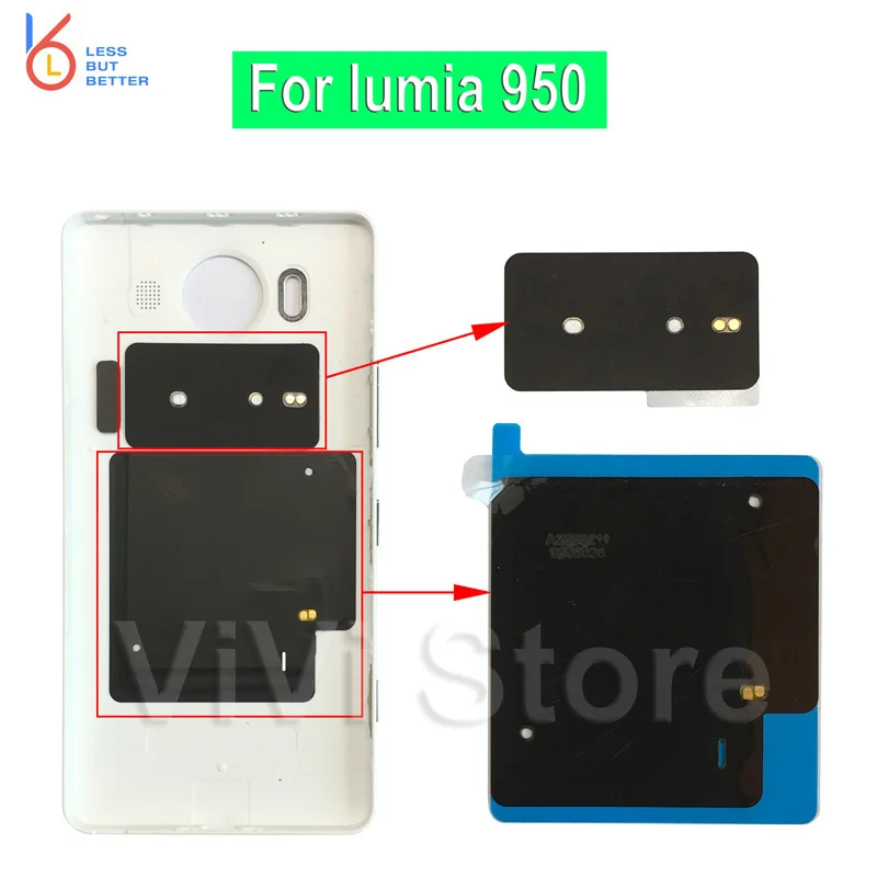 For Microsoft lumia 950 Back Cover Case NFC Chip + Qi