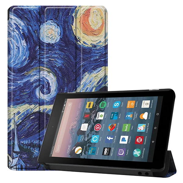 Чехол для amazon kindle fire 7 tablet / release smart cover для всех новых fire " 9th с Alexa дисплеем чехол для планшета+ подарок - Цвет: 19FIRE7 SY XK