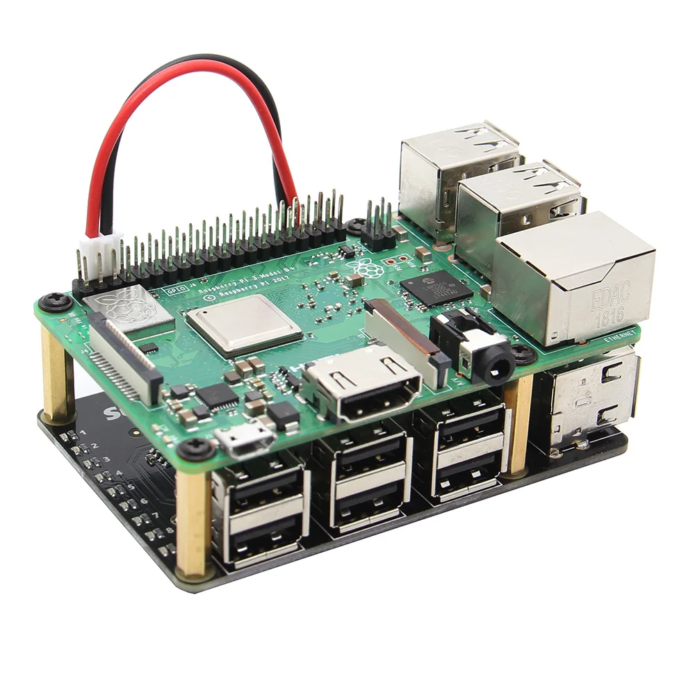 Raspberry Pi X150 9-Порты и разъёмы MTT высокое Скорость usb-хаб Плата расширения/Питание модель для Raspberry Pi 3 Model B+(плюс)/3B/2B/B