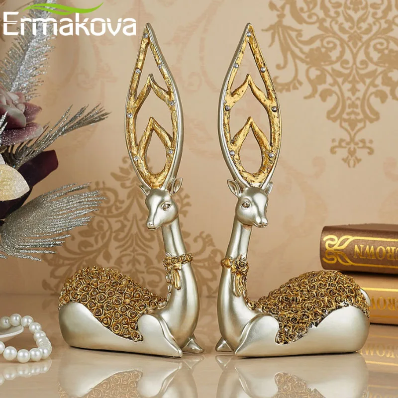 1 шт. фигурка оленя ERMAKOVA из смолы 32 см (12 6 дюйма)|decorative decorative|decoration livingdecorative home decor |