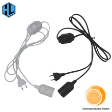 301 Диммируемый светодиодный подвесной светильник E27 лампа база 1,8 м Шнур Питания Провод ЕС розетка для внутренний, прихожая светодиодный светильник для украшения лампы