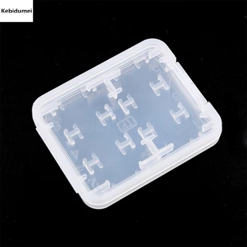 

Kebidumei Newest 5pcs/LotHigh Quality 8 in 1 Plastic Micro for SD SDHC TF Memory Card Storage Case Box Protector Holder case