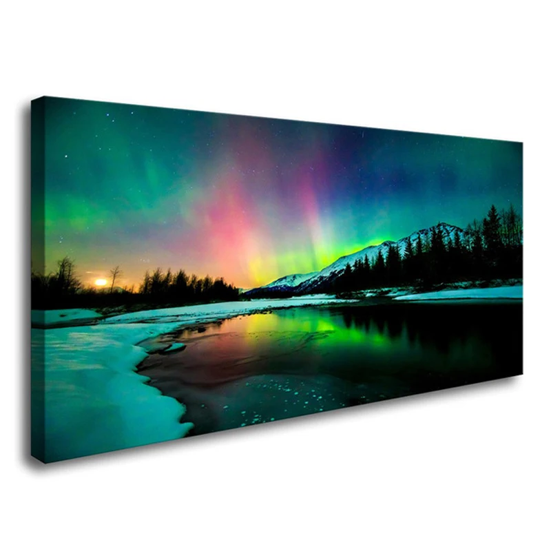 

Full square round diamond embroidery Wall Art Aurora Scenery diy diamond painting wedding DecorationsZP-1790