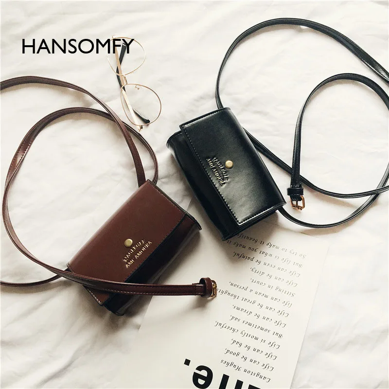 

HANSOMFY 2017 new single shoulder diagonal mini pocket all-match leisure bag bag