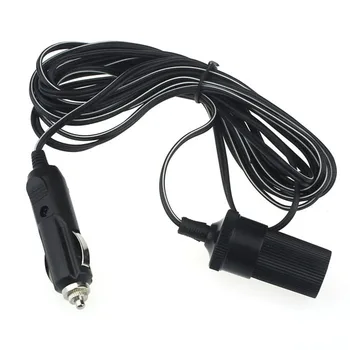 

2017 new 12V 24V 10A Car Accessory Cigarette Lighter Socket Extension Cord Cable 1-5m car-styling High quality