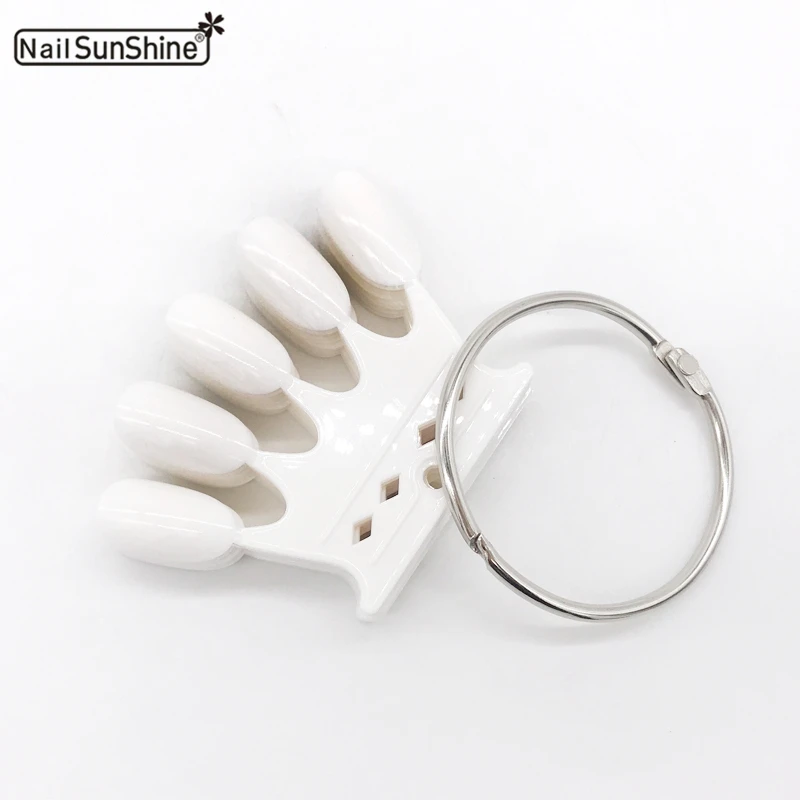 

10pcs Nail Polish Display Rack Nail Art Tool Nails Palette Color Chart False Nail Swatch Sticks White Manicure Nagels Spulletjes