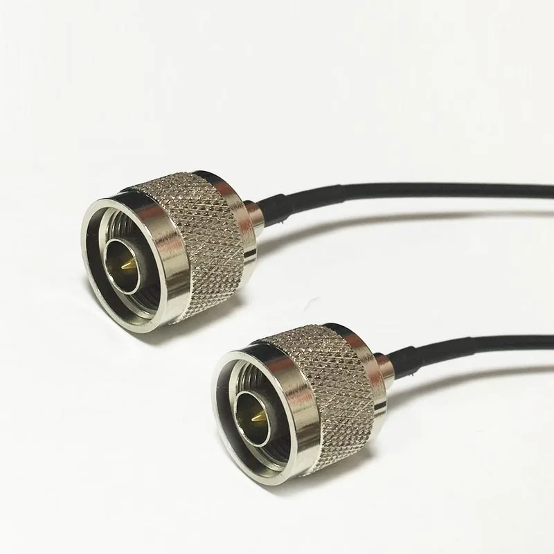 

2PCS New N Male Plug Switch N Male Plug RG174 Cable Adapter 20CM 8" for WIFI router