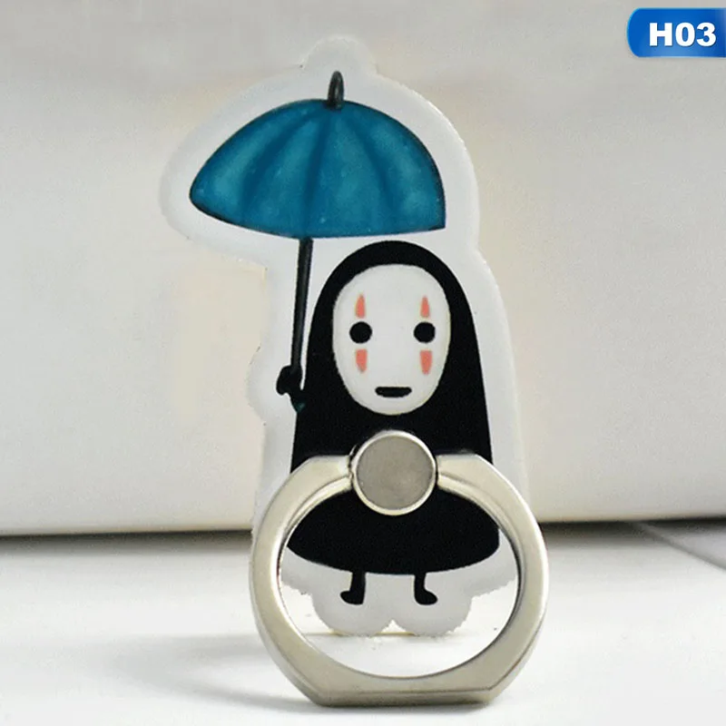 Cartoon No Face Man Universal Smartphone Stand Holder Mobile Phone Finger Ring All Smart Phone for iPhone Accessory for Samsung