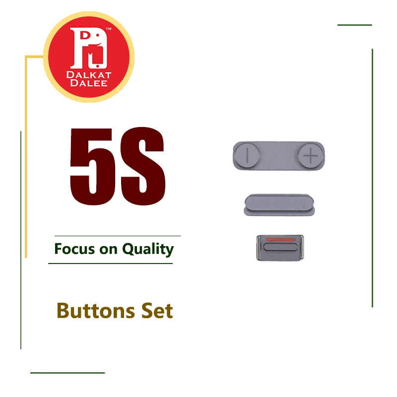 Download External Side Button Power On Off Lock + Volume Switch + Mute Silent Buttons Set for iPhone 5S ...