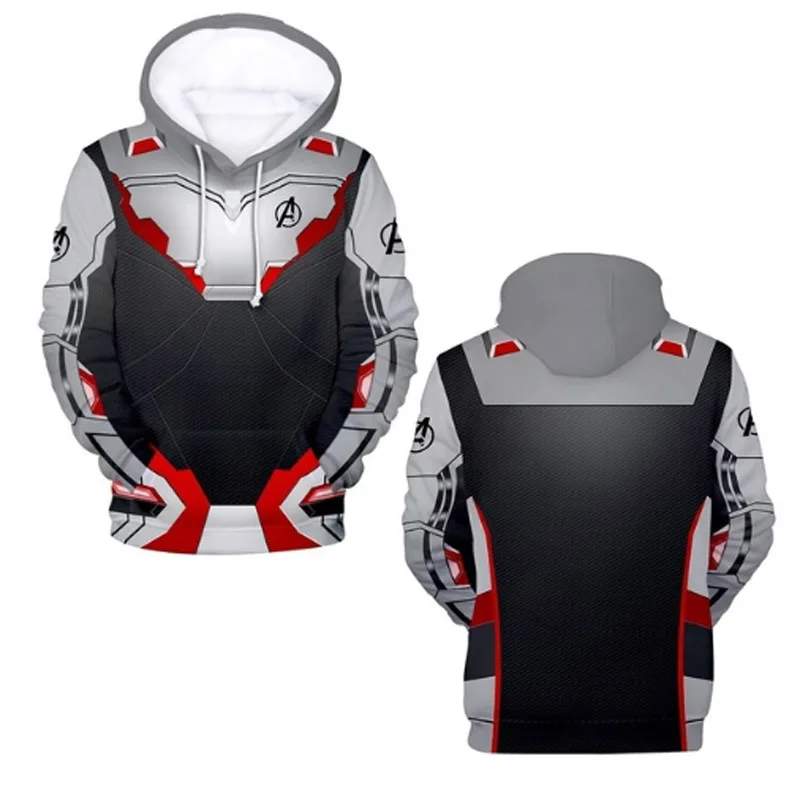2019 new Avengers Endgame Quantum Realm Sweatshirt Jacket Advanced Tech Hoodie Cosplay Costumes superhero Iron Man Hoodies suit