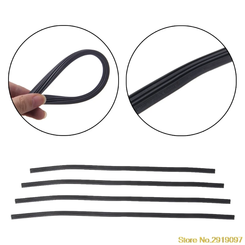 

Universal Refill Rubber 6mm Frameless Wiper Blade Replace Black Rubber 18" 22" 24" 28"