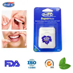 Зубные Flosser 50 м чистки зубов FDA мятным ароматом воском нейлоновые зубные нити Палочки зубы чистыми инструменты гигиена полости рта