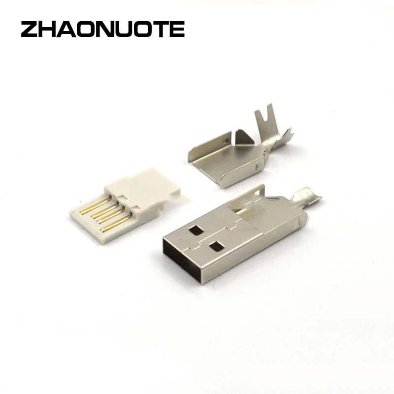 10 шт. USBAM паяльный кабель штекер типа разъема USB2.0 интерфейс терминала USB разъем |