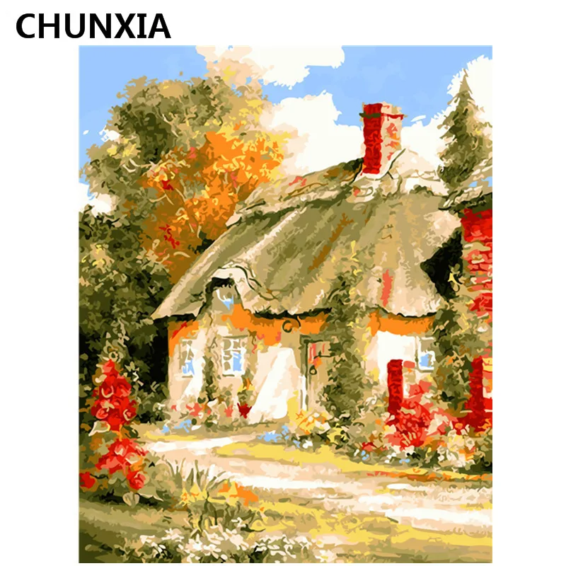 

CHUNXIA Painting By Numbers DIY Framed Oil Paint Pictures Wall Art Home Decor Unique Gift E601