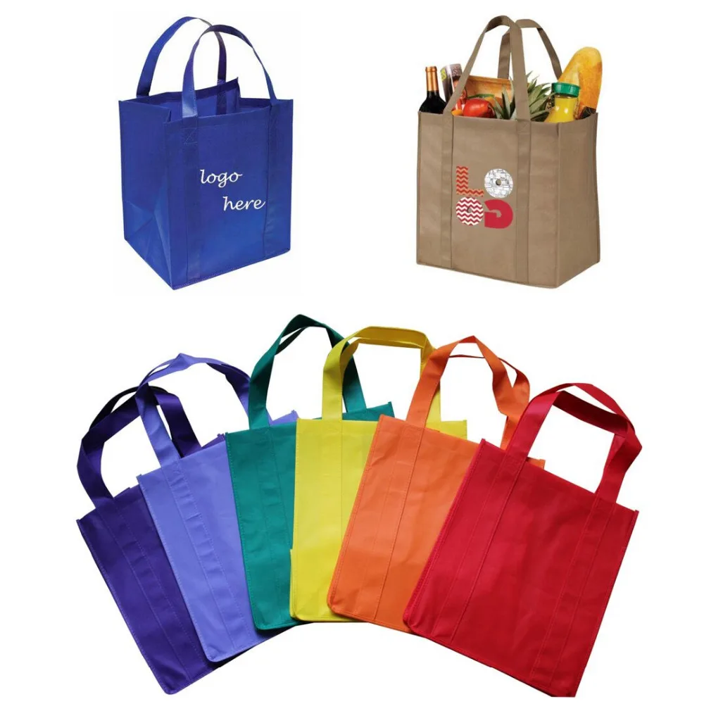 1000pcs/lot Custom Grocery Foldable Fabric Eco Bag Personalized Non