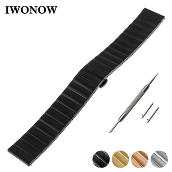 

Stainless Steel Watch Band 16mm for Moto 360 2 42mm 2015 Huawei Talkband B3 Women's Quick Release Strap Wrist Belt Bracelet