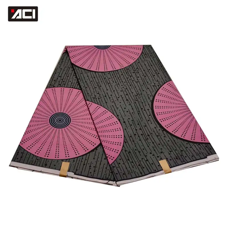 

ACI Veritable Wax African Ankara Fabrics 6 Yards/Piece Fashion Design African Wax Veritable Wax African Fabric Batik For Women