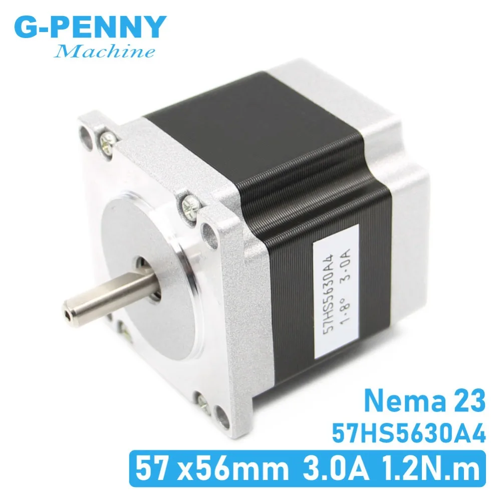 Шаговый двигатель с ЧПУ 57x56 NEMA 23 шаговый 3A 1 26n. m 180Oz in для фрезерного станка