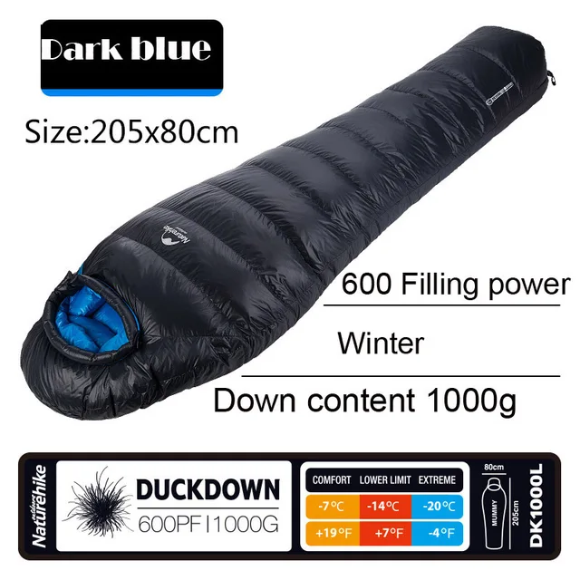 Cheap New Outdoor Duck Down Sleeping Bag Mummy Sleeping Bag Winter Sleeping Bag NH15DK1000L