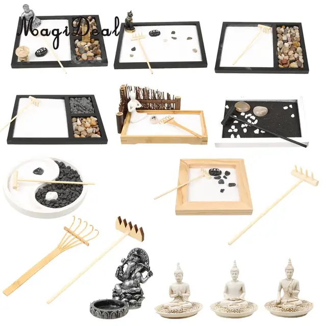 magideal zen garden sand tray buddha stone rake landscape accessoies diy ornament great gift home - Diy Zen Garden magideal zen garden sand tray buddha stone rake landscape accessoies diy ornament great gift home - Diy Zen Garden