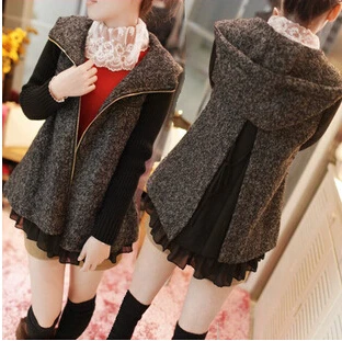 

Hot Sale Autumn and Winter Pregnant Women Thicken Coat With Knitting Sleeve Comfortable maternity Coats