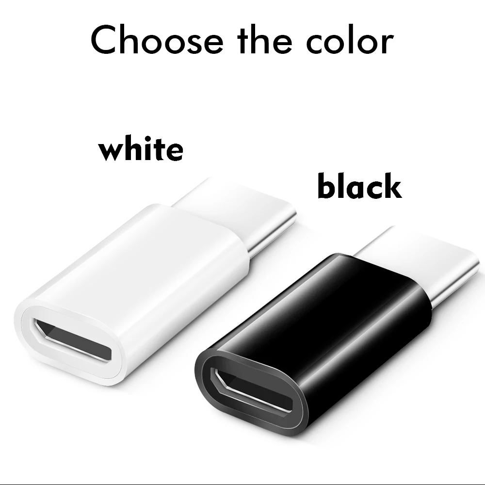 Portefeuille 3pcs Micro USB 2.0 to Type-C Data Charge Cable Adapter C (3)