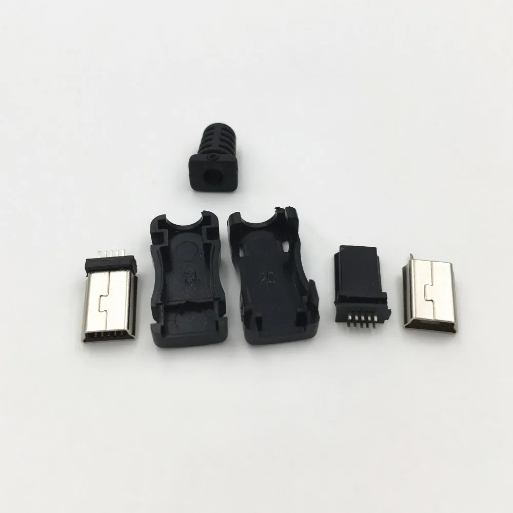 1 комплект DIY USB 2,0 Mini 10 Pin Мужской Разъем сварочный разъем 4 в 1 разъем адаптер Черный