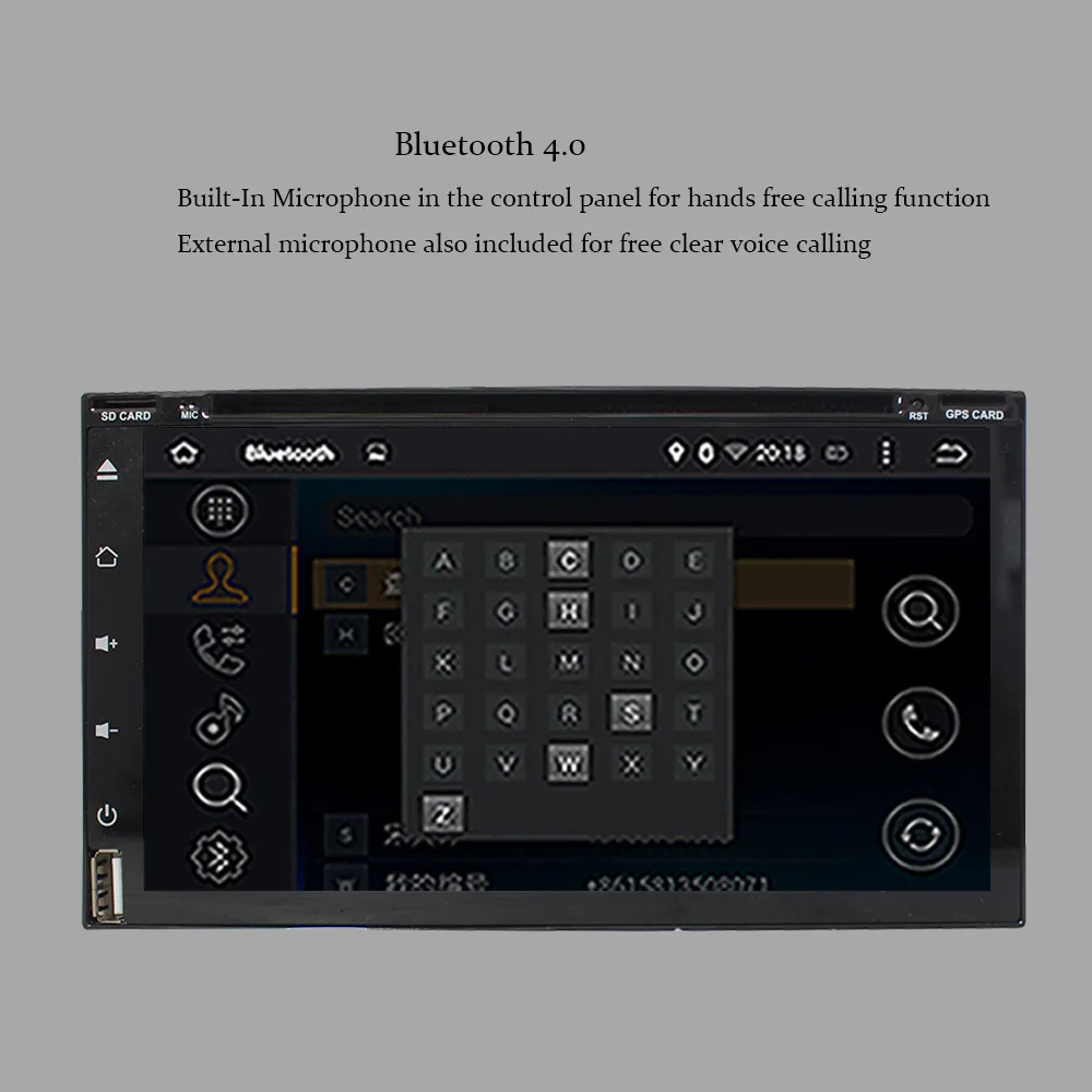 Excellent 6.95 inch 2 din Universal Android 9.0 Car Dvd Gps intelligent radio video multimedia With GPS Navigation WIFI Player Head Unit 5