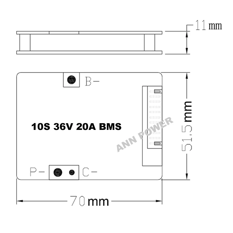 10S 36V(42 V) 20A литий-ионный аккумулятор BMS для 36V 10Ah E-bike литий-ионный аккумулятор с функцией баланса 36V 20A BMS